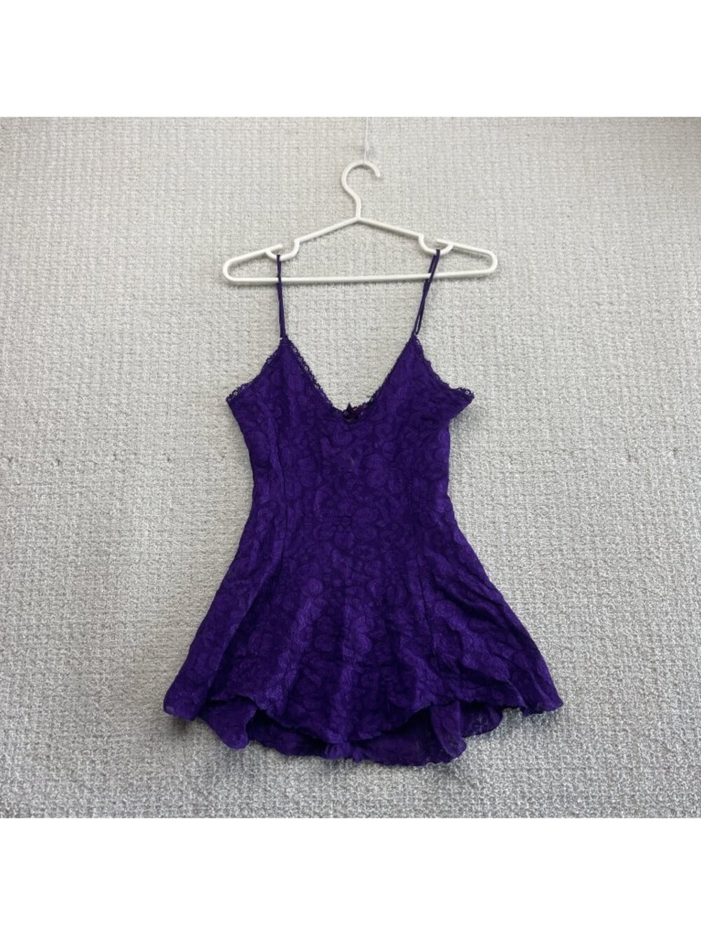 Vintage Shirley Of Hollywood Babydoll Womens S Purple Coquette Glam USA made